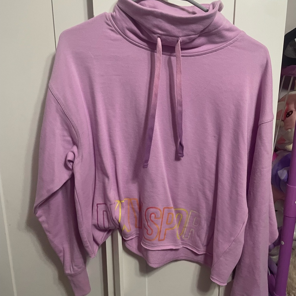 Lavender Cropped Hoodie